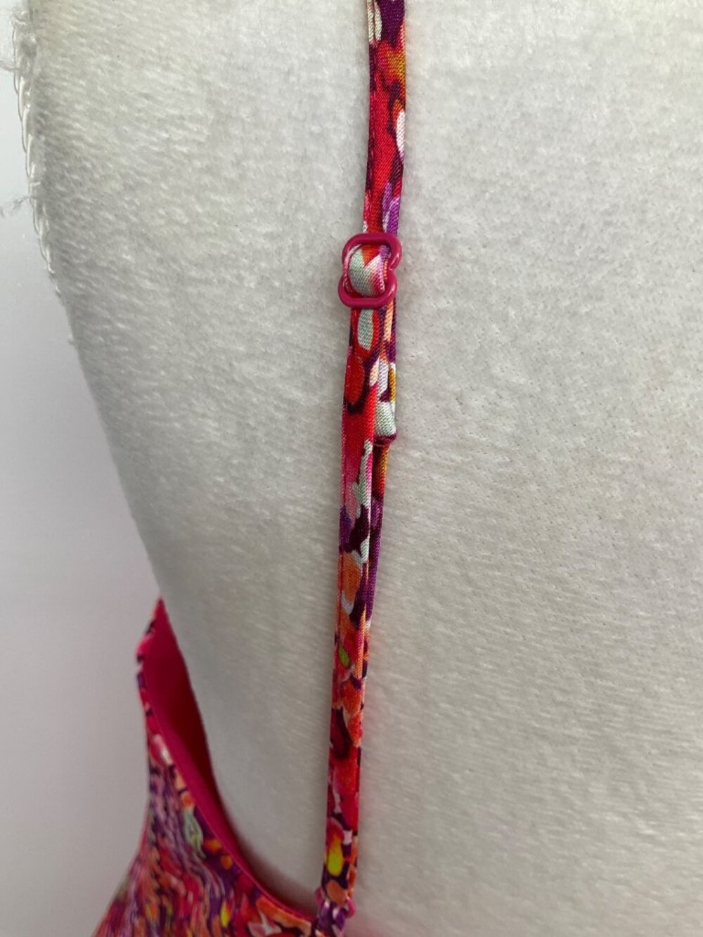French Connection size 6 Pink Satin Mini Floral Print Slip Dress - Picture 12 of 14